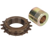 Piñón libre 16T con reemplazo de adaptador de 20 mm Kit adaptador de volante de inercia ligero y fácil de instalar para triciclos eléctricos, motoc...