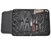 16pcs Garden Bonsai Tool Set Kit de acero al carbono Tijeras de corte con estuche de nylon