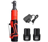 Llave eléctrica inalámbrica de 18 V Juego de llave de trinquete Taladro angular Destornillador Herramienta de reparación automática Enchufe de la U...