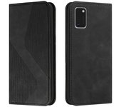 Funda para Samsung Galaxy A41, de piel sintética, con tapa abatible, cierre magnético, tarjetero, función atril, g20242118529 Negro