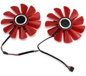 85MM Diámetro -570-2048SP -580 FD10U12S9-C para tarjetas de video RX570 4G RX580 Enfriamiento como reemplazo F RedBlack