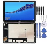 Pantalla LCD OEM compatible con Huawei Mediapad M5 Lite 10 Bah2-w19 Bah2-l09 con digitalizador de montaje completo (negro)