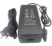 Adaptador de corriente de scooter eléctrico para cargador de scooter KQi 2 / KQi 3 cargador de batería de litio 53.5V 2A US Negro