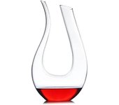 Decantador de vino Belfter U-Form bleifreie Kristallglas Wein Karaffe Glasflasche Klasse B 1500ML (Handgefertigt, Verschiedene Gren) estilo853
