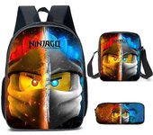 Phantom Ninja Backpack Ninjago Student School Bag Cartoon Anime Backpack Satchel Bag Pencil Case