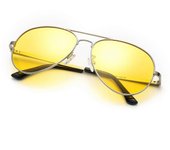 Tsim Gafas de conducción nocturna, gafas de seguridad antideslumbrantes de visión nocturna, lentes amarillas polarizadas para conducción diurna y n...