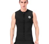 Slinx Traje de neopreno de 3 mm Chaleco superior Chaleco sin mangas cálido térmico para buceo, surf, natación vela. negro 4XL