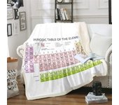 Kerota Tabla periódica de los elementos Manta de felpa para sofá cama Química Manta de vellón Manta de número atómico Símbolo de número atómico Pes...