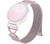 Para Garmin vivoactive 5 GarminActive 5 Milanese Band Reloj Magnético Galvanizado de Acero Inoxidable St Multicolor Rose Pink