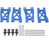 TRAXXAS Latrax Teton 1/18 Metal Piezas de actualización del brazo de suspensión delantero y trasero para coche de control remoto, azul