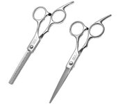 Smith Chu Hair Cutting Set Kit de tijera para adelgazar el cabello para salón de peluquería 2pcs Herramienta de corte de pelo para adultos y niños