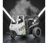Rc Coches Drift Motocicleta 25km / h Alta velocidad Led Head Light Electric Racing Tricycle 2.4g Competition Rtr Three Wheel Toys para niño verde