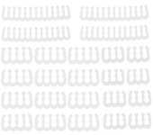 24PCS/Lot PC Cable Comb Motherboard 24Pin 8Pin 6Pin Peine de cable para computadora Gesleeved Hasta 3.4 mm Blanco
