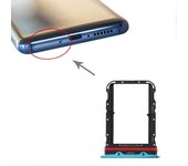 Bandeja de la tarjeta SIM + Bandeja de la tarjeta SIM para Xiaomi Mi 10 Azul