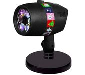 12 diapositivas de patrón deslumbrante espectáculo de luz láser luces de césped al aire libre luz del proyector para fiesta de vacaciones EU Plug