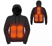 Suéter eléctrico eléctrico al aire libre con capucha con capucha con calefacción USB para hombres Ropa caliente caliente de invierno Carga de chaqu...