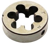 Mano derecha Rosca redonda Die CNC Alloy Tool Acero 1 pulgada-24 TPI Reemplazo Tornillo métrico Troquel Metalurgia Herramientas de roscado