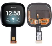 Wigento Para Fitbit Versa 3 Pantalla táctil negra LCD Unidad completa Panel táctil Negro