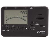 Flauta especial de saxofón de clarinete para música de viento Corrector de sonido electrónico universal Afinador Metrónomo Black