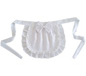 Retro Aprons Waist Apron Waist Apron For Girls  Tight Costume  White Cotton  Half Apron  Party Hot