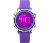 Reloj impermeable deportivo digital para niños para niños niños, deportes para niños al aire libre LED relojes eléctricos con alarma luminosa