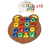 Juego de combinación de formas para niños Color sensorial Forma educativa de juguete Tablero de combinación rápida