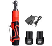 Llave eléctrica inalámbrica de 18 V Juego de llave de trinquete Taladro angular Destornillador Herramienta de reparación automática Enchufe de la U...