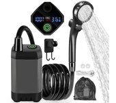 Ducha portátil para acampar 6000mAh eléctrica recargable lavado al aire libre limpieza