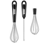 2 en 1 conveniente termómetro de alimentos termómetro de carne digital batidor de huevos batidor de acero inoxidable batidor cookin