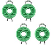 4 x juego de rodillo guía del regulador de elevalunas eléctrico delantero para Saab 9-5 9-3 900 Verde