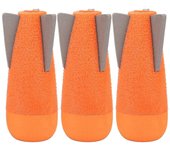 3pcs Eva Missile Rocket Refill Accesorio para cartucho Tipo Niños Toy Gun Orange