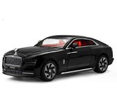 1:24 Rolls Royces Spectre Alloy Luxy New Energy Car Model Diecasts & Toy Vehicle Metal Charging Car Model Sound Light Kids Gifts Negro