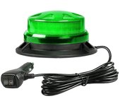 Luz estroboscópica de emergencia azul LED Base magnética Techo del automóvil Luz intermitente de advertencia de peligro 12V / 24V Seguridad del veh...