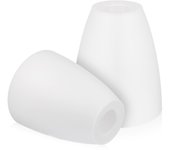 2 Pcs pantallas de lámpara Reemplazo Cubiertas de lámparas pequeñas Apertura de pantallas de luz de mesa Pantallas de escritorio Blanco 10X10X11.5CM