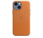 Funda de teléfono de cuero para Iphone 13 Mini funda de cuero con Magsafe Marrón dorado