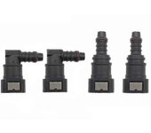 4x 9.89 Id8 Conector rápido de línea de combustible curva, conector rápido de combustible de ajuste de filtro 90 Combustible rápido C-ZZY
