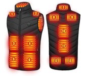 Actualizado 13 Zonas Hombres Chaleco Calefactado Usb Carga Calefacción Abrigo Smart Calefacción Chaquetas sin Mangas M