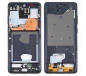 Para Samsung Galaxy S20 Ultra 5G SM-G988B Placa de bisel de marco central Negro