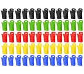 60 clips de calcetín para lavadora y secadora, clips de calcetín con ganchos, lavadora de soporte de calcetines, dir Multicolor