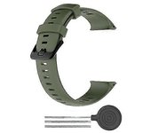 Para correa de reloj de silicona Polar Vantage V2 Verde del ejército