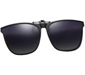 Gafas de sol polarizadas con clip abatibles Lentes UV400 Clip polarizado reversible 100% nuevo Gris Degradado