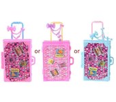 Maleta de viaje de moda Accesorios para muñecas Juguetes para niños Equipaje para muñeca Brabie Zekai