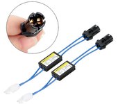 LEEPEE OCB Resistencia de carga LED para automóvil puede decodificador de bus T10 DC 12V 2Pcs Luces de automóvil SIN error Canbus cable advertencia...
