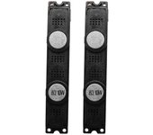 2 altavoces de TV de 8 ohmios y 10 W para 1590 Negro