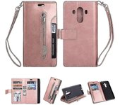 Para Huawei Mate 10 Pro Zipper Case Oro de Rose