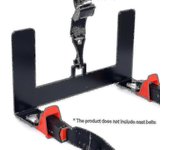 Kit de montaje de anclaje de sujeción universal para asiento infantil de automóvil para conector de cinturón Isofix, Black-hao
