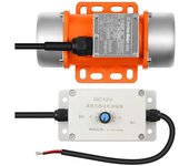 Motor de vibración para aplicador de arena salina y hormigonera 5000Rpm 100W DC12V Carcasa de aluminio Con Naranja
