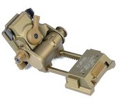 Metal Wilcox L4 G24 Casco Nvg Montaje Visión Nocturna Operaciones Rápidas Piezas del Casco Nvg Montaje Adaptadores de Base Breakaway Color Tierra O...