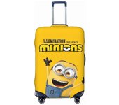 Minions Cubierta de equipaje engrosada 18/24/28/32 pulgadas de maleta de viaje de alta elasticidad Funda protectora de spandex-SFH1885 S