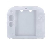 Funda de piel de gel de goma de silicona suave para Nintendo 2DS Cómoda funda protectora para el juego de 2DS Caja de silicona blanca